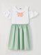 Crew Neck Short Sleeve Girl Dress